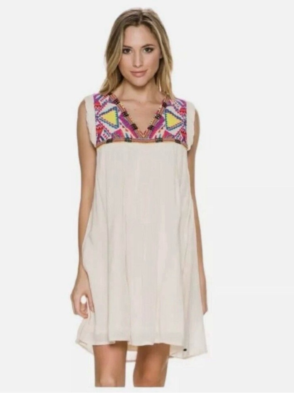 O'Neill Embroidered V-Neck Sundress